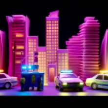 Downtown policing – 2023, Midjourney